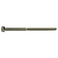 Midwest Fastener Lag Screw, 5/16 in, 6 in, Stainless Steel, Hex Hex Drive, 15 PK 54308